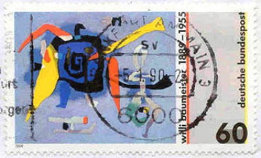 026 Deutsche Bundespost - Wert 60 - Willi Baumeister
