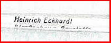 Kugelschreiber - Heinrich Eckhardt - Wehrheim
