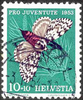 109 Schweiz - Helvetia - Wert 10+10 - Pro Juventute 1953