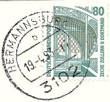 272 Deutsche Bundespost - Wert 80 - Zeche Zollern II Dortmund