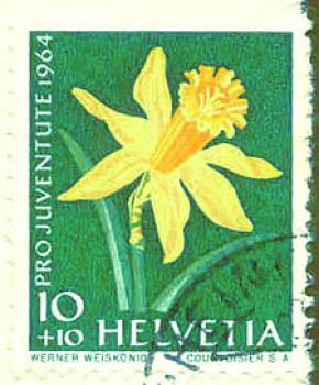 074 Schweiz - Helvetia - Wert 10+10 - Pro Juventute 1964