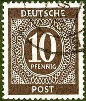 020 Deutsche Post - Wert 10 Pfennig