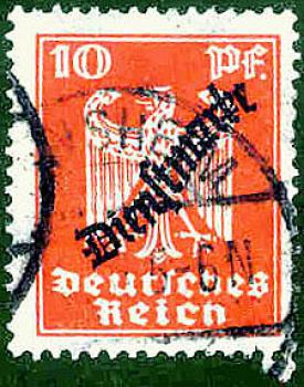 074 Deutsches Reich - Wert 10 Pf. - Dienstmarke