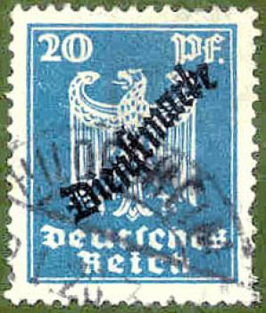 072 Deutsches Reich - Wert 20 Pf. - Dienstmarke