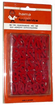 Hama - selbstklebende Buchstaben 1481- Farbe rot