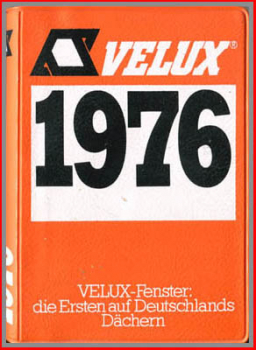 Kalender-Notizbuch (6) - Velux Taschenkalender Velux-Fenster 1976