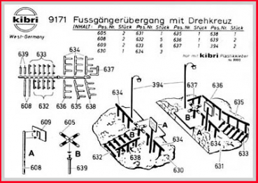 Kibri Bauanleitung (2) - für Fussgängerübergang mit Drehkreuz 9171