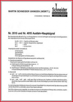 Schneider Einbauanleitung (2) - für H0 Signale 2015 und 4015