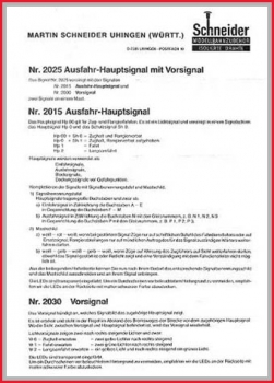 Schneider Einbauanleitung für H0 Signale 2025, 2015 und 2030