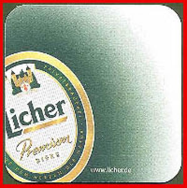 Bierdeckel - Licher Premium Biere