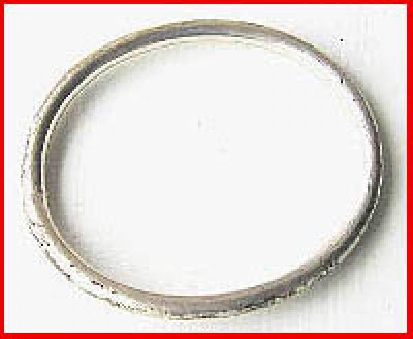 Damen Armreif - silberfarbenes Metall in ovaler Form