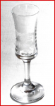 Schnapsglas (11a) - Reichs-Post Bitter - aus hellem Glas