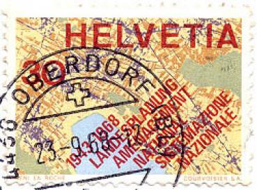 039 Schweiz - Helvetia - Wert 30 - Landesplanung