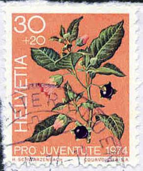 055 Schweiz - Helvetia - Wert 30+20 - Pro Juventute 1974