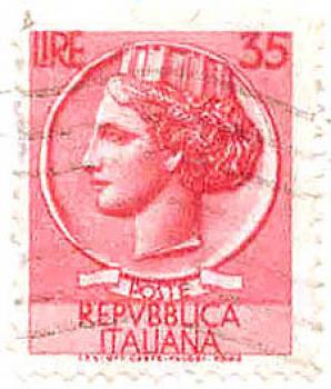 038 Italien - Poste Rebubblica Italiana - Wert 35 Lire