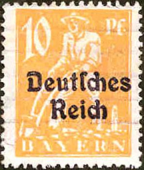 203 Bayern - Wert 10 Pf. - Deutsches Reich