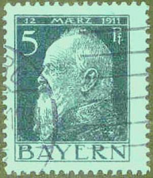 148 Bayern - Wert 5 Pf. - 12 Maerz 1911