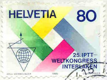 067 Schweiz - Helvetia - Wert 80 - 25. IPPT Weltkongress Interlaken