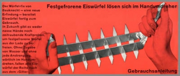 Bauknecht Gebrauchsanleitung - für Würfel-fix - Original