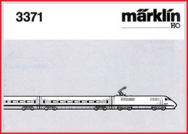 Märklin H0 - Betriebsanleitung (1) - für ICE-Triebwagenzug 3371 der DB - Original