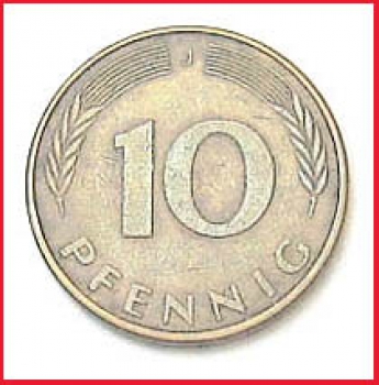 Bundesrepublik Deutschland - 10 Pfennig - Serie J 1982