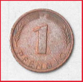 1 Pfennig - Serie F 1975