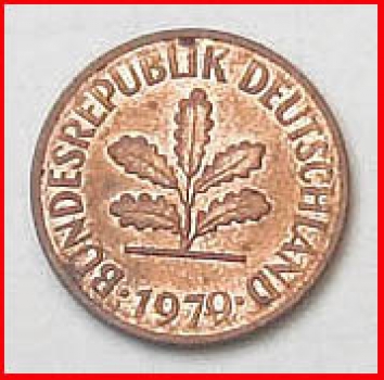 Münze - 2 Pfennig - F 1979