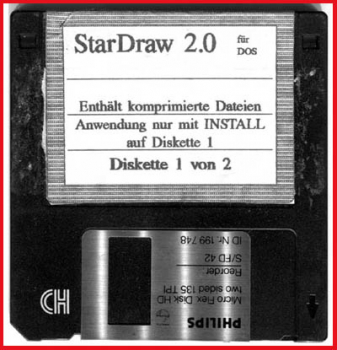 Diskette - StarDraw für Dos - Version 2.0 - Disk 1