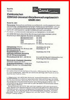 Hartel Anschlußanleitung (2) - für Gleisüberwachungsbaustein 3341 - UGÜB