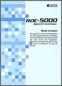 Ricoh Betriebsanleitung (2) - RDC 5000 - in französisch - Original