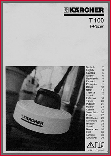 Kärcher Gebrauchsanleitung - für Reiniger T 100 - Original