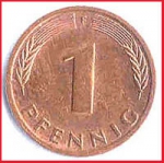 1 Pfennig - Serie F 1982