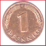 1 Pfennig - Serie F 1992
