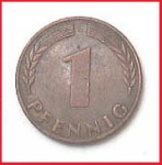 1 Pfennig - Serie G 1950