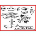 Kibri Bauanleitung (2) - für Bahnsteig 9533 - Bausatz